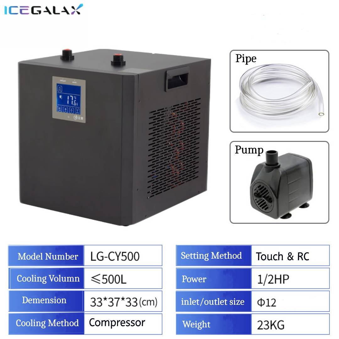 Icegalax Cheap Price Air Cooled Water Chillers for Cyrotherapy Cold Plunge Chiller Machine Ice Bath with Chiller and Filter