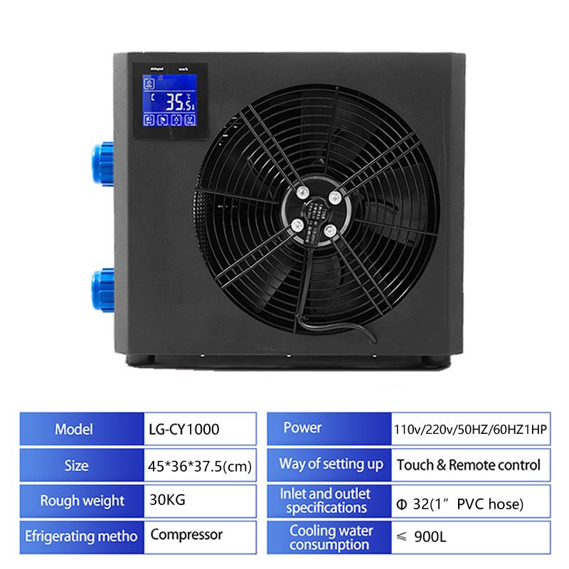 Icegalax Cheap Price Air Cooled Water Chillers for Cyrotherapy Cold Plunge Chiller Machine Ice Bath with Chiller and Filter