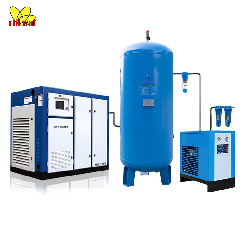 Industrial Screw Type air Compressor 7.5KW 15KW 22kw30hp Rotary Direct Driven For Factory High Pressure 8bar10bar Electric Drive