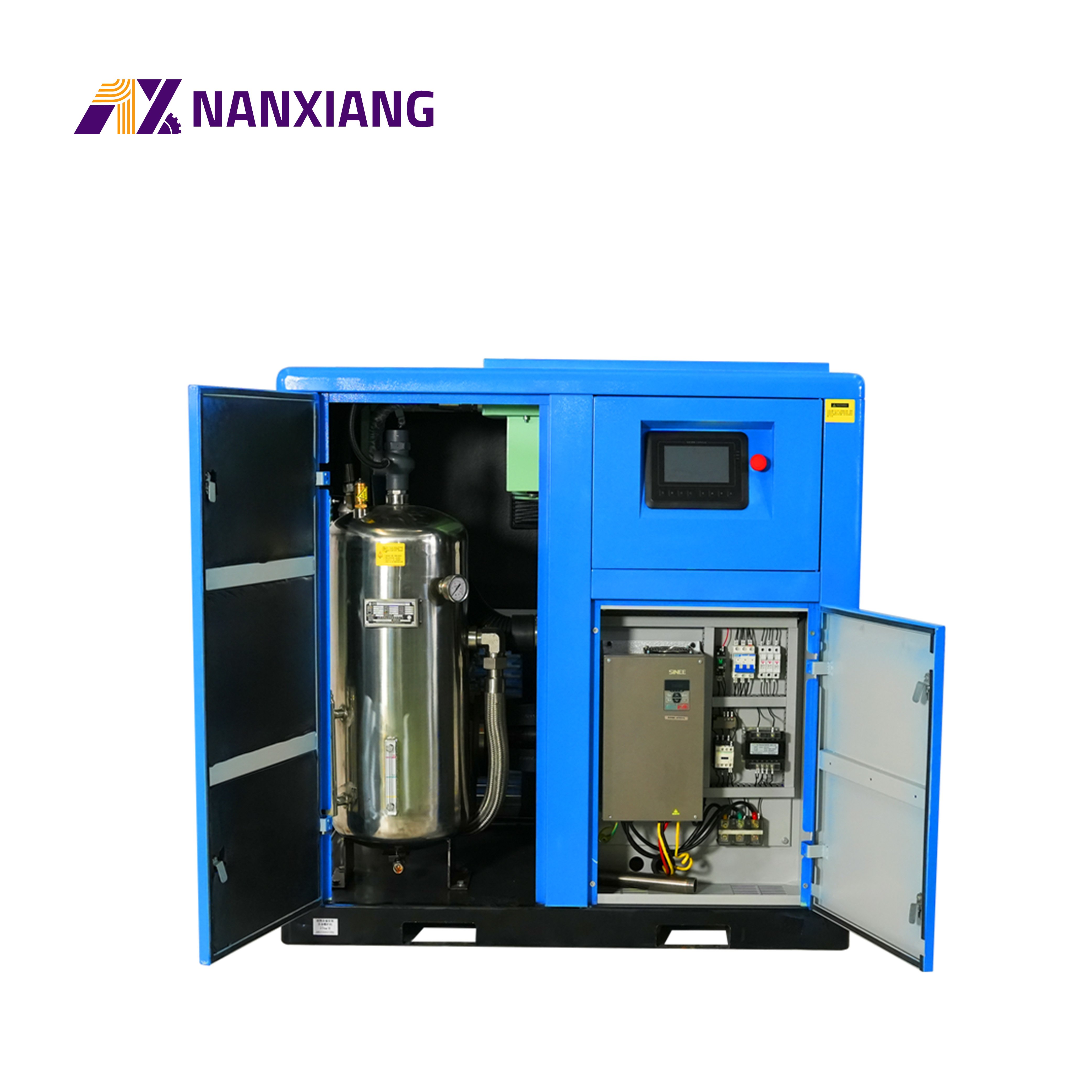 China Factory 100% Oil Free High Efficiency Air Compressor 7.5kw 10ph 12bar Oil-Free Screw Air Compressor