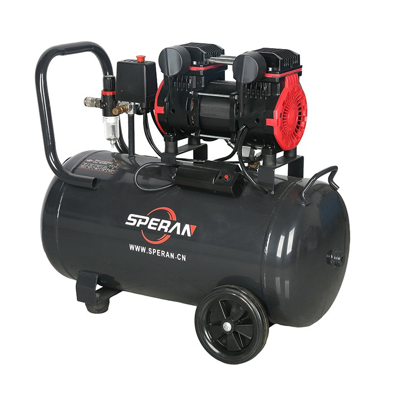 SPERAN Electric Portable 50 Liter 2Hp 1500W Oil-Free Air Compressor for Paint Spray
