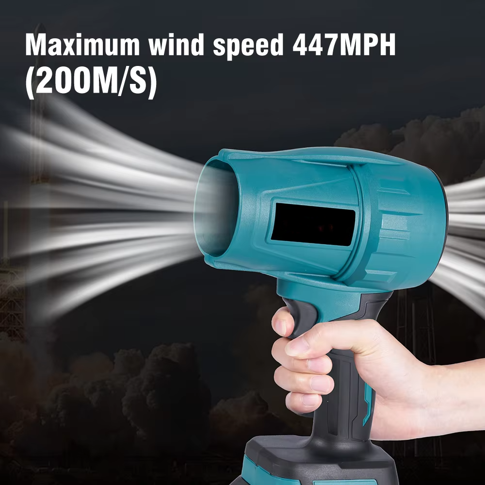 Mini Industrial Turbo Jet Fan Blower Cordless DIY Grade Battery-Powered Plastic Mini Jet Fan With Lithium Battery