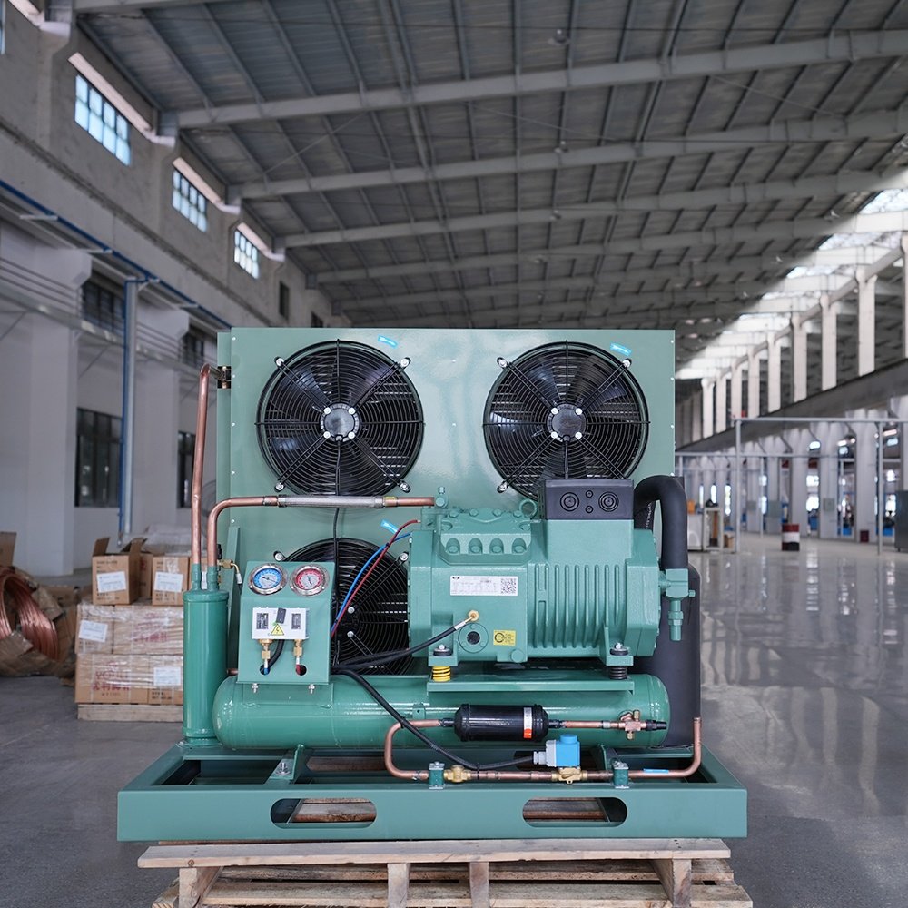 15hp 20hp 30hp 40hp 50hp Blast Freezer Air Cooled Semi Hermetic Compressor Bitzer Refrigeration Condensing Unit for Cold Room