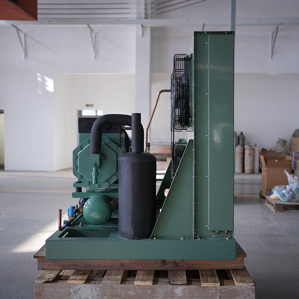 15hp 20hp 30hp 40hp 50hp Blast Freezer Air Cooled Semi Hermetic Compressor Bitzer Refrigeration Condensing Unit for Cold Room