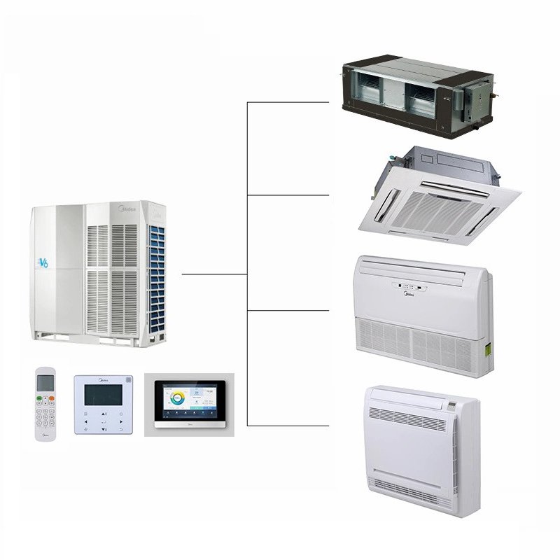 Midea 14hp 16hp V6 Seri Vrf 380V 50 60hz 48000btu Ac Air Conditioner