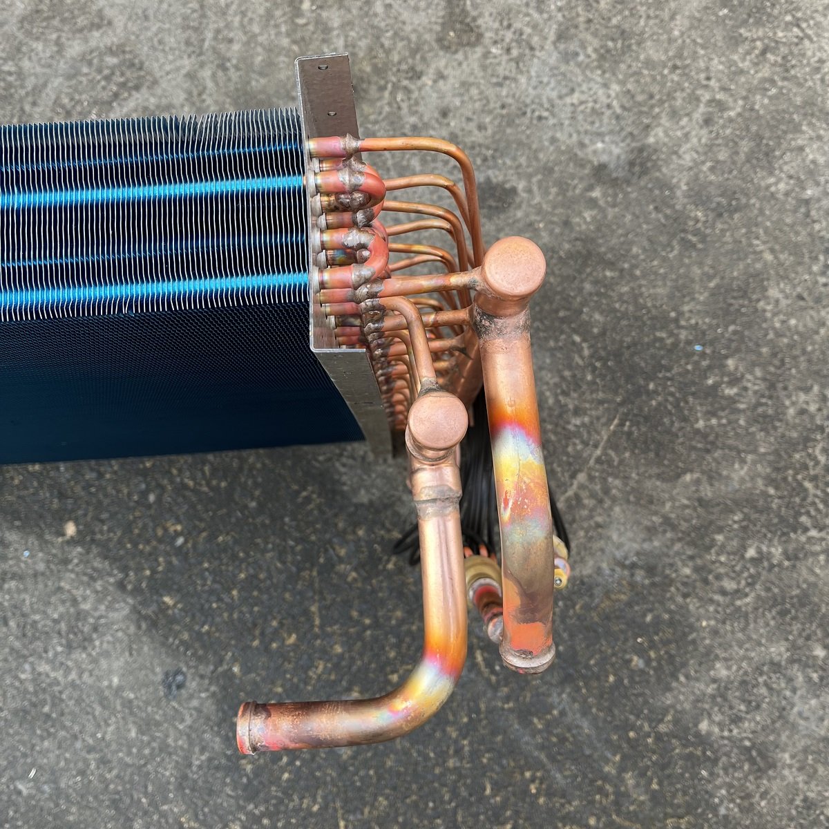 Copper Water AC System Fan Coil Unit with New Cooler Components Tube Heat Exchanger Evaporator Condenser Radiator Core Plate
