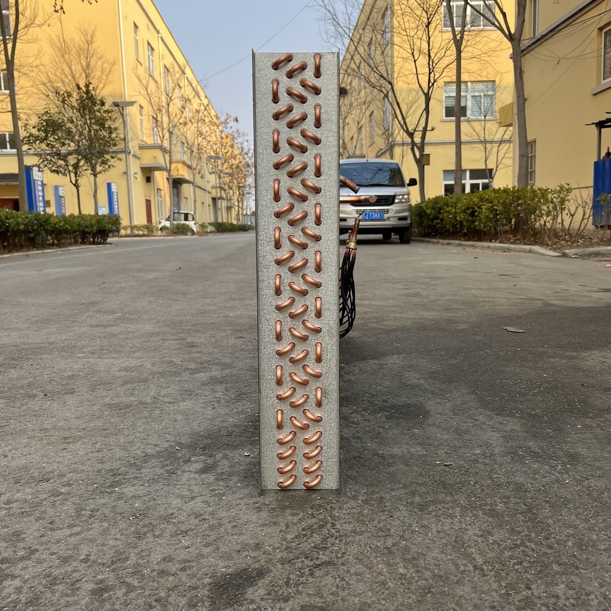 Copper Water AC System Fan Coil Unit with New Cooler Components Tube Heat Exchanger Evaporator Condenser Radiator Core Plate