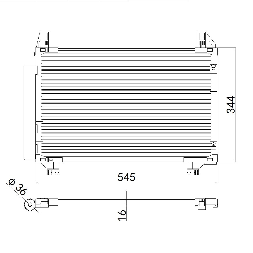 Aftermarket Car Auto Air Conditioning System Auto AC Condenser for TOYOTA YARIS OEM 8846052110
