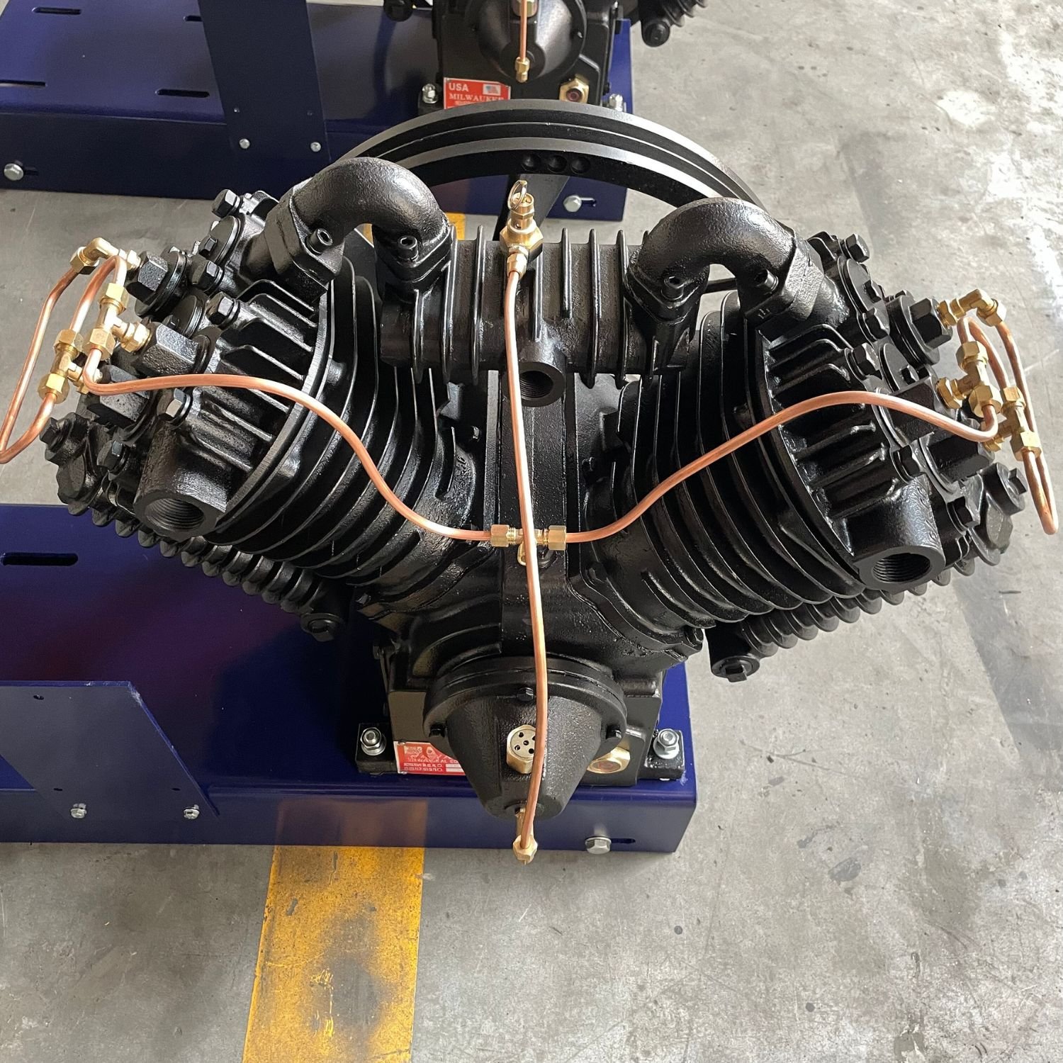 Factory Supplier 100% Copper Wire 380V Motor Base Mounted Air Compressor for Export