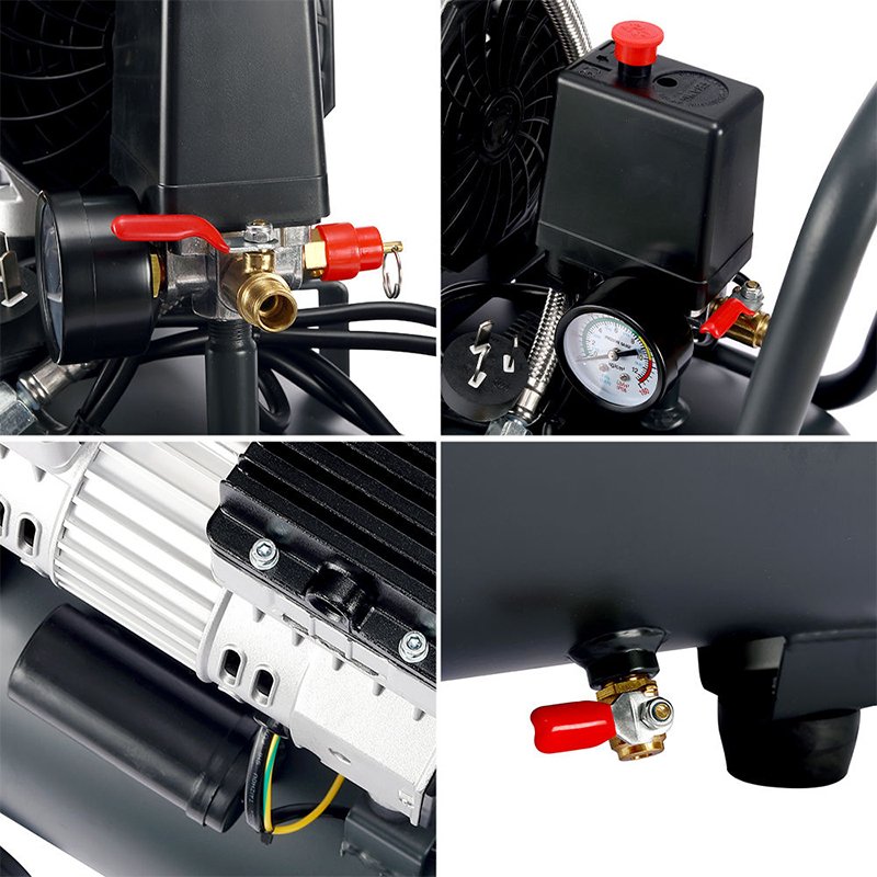 OUBAO Hot Selling 24L 1100W Energy Saving Low Noise Oil Free Air Compressor