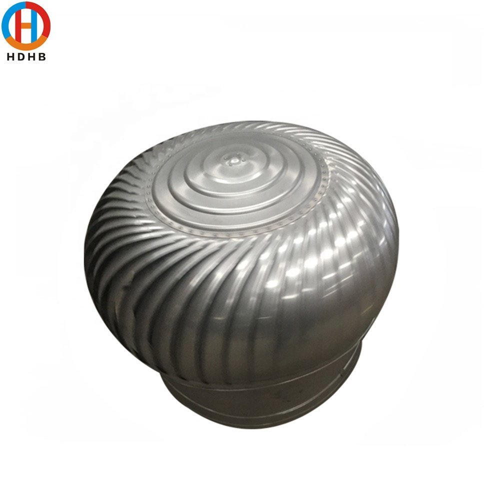 Stainless Steel Turbo Exhaust Fan Energy Saving Wind Turbine Blower Construction Manufacturing Plant Ceiling Roof Turbine Fan