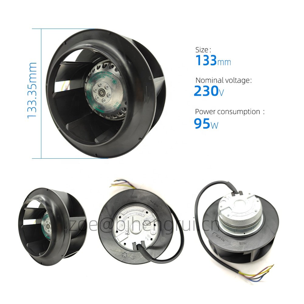 ebmpapst R2E133-BH66-05 24W 2800rpm 0.11A 230V AC HVAC Centrifugal Fan Blower Air Purification Cooling Fan R2E133-BH66-05/A01