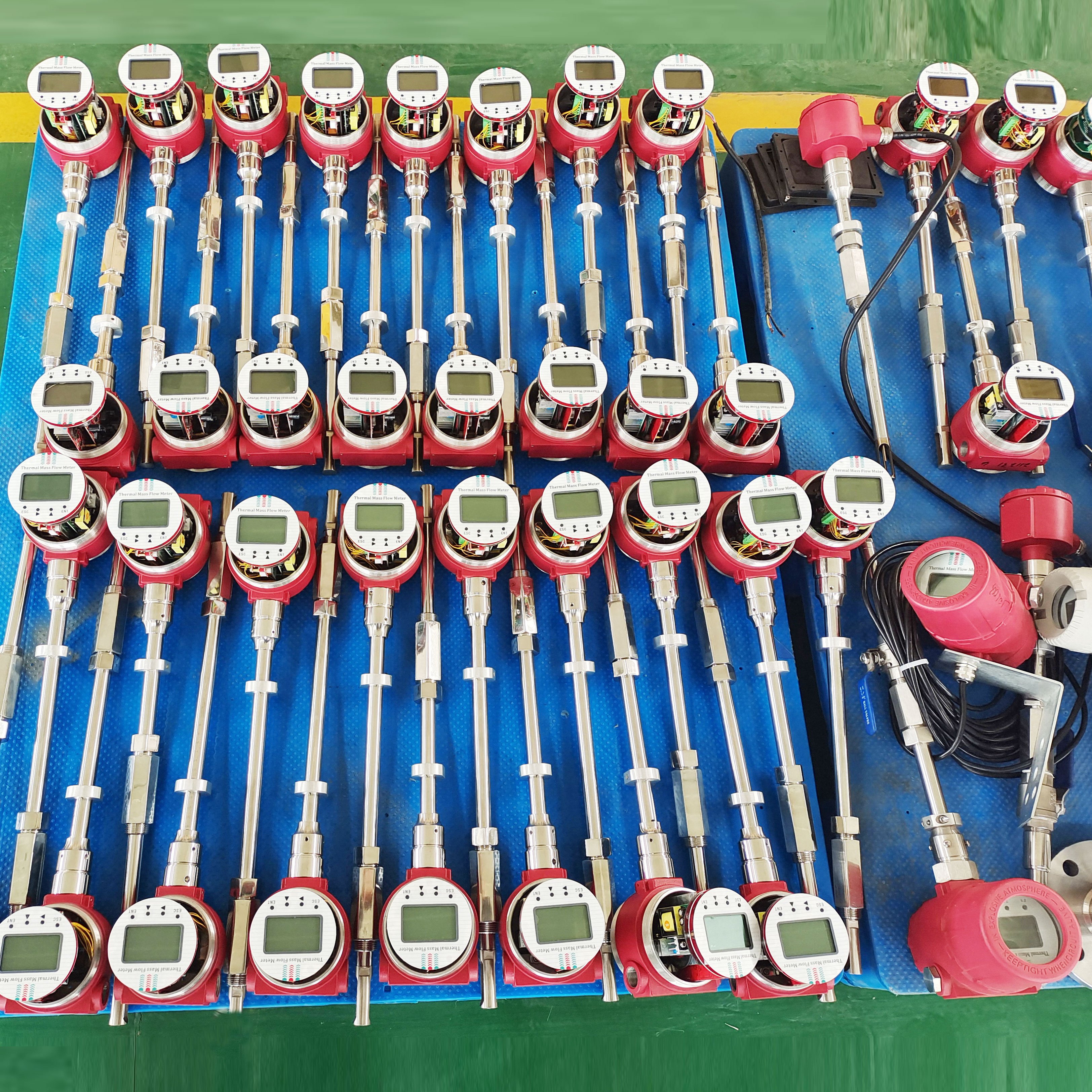 RS485 Natural Gas Compressed air Inline Thread Thermal Mass Gas Flow Meter