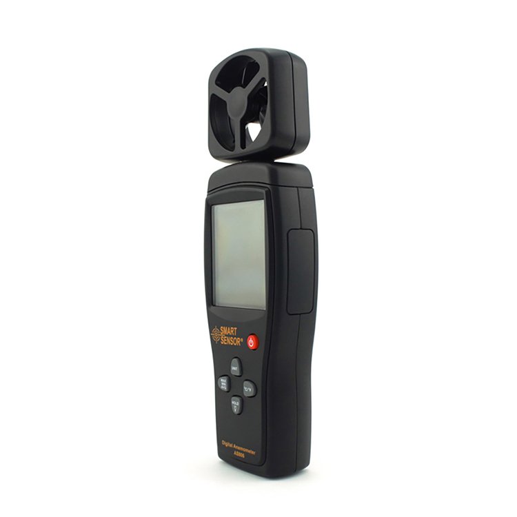 Digital Anemometer Air Flow Meter 0-45m/s Wind Speed Meter Tachometer LCD Backlight Temp Measure