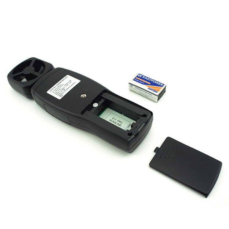Digital Anemometer Air Flow Meter 0-45m/s Wind Speed Meter Tachometer LCD Backlight Temp Measure