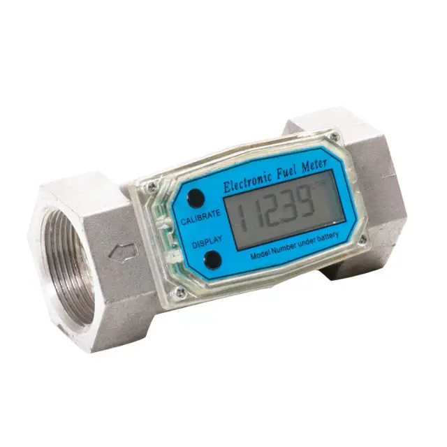 GPI Turbine Digital Flowmeter Electronic Fuel Flow Meter Gasoline Oil Flow Meter