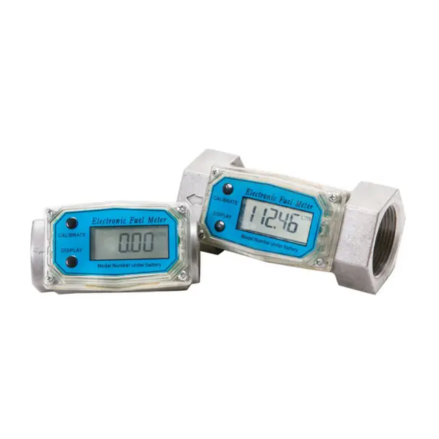 GPI Turbine Digital Flowmeter Electronic Fuel Flow Meter Gasoline Oil Flow Meter