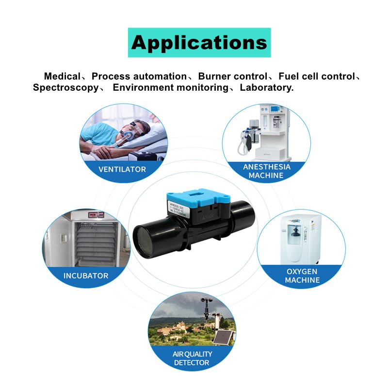 Mass Flow Meter for Medical Process Automation Burner Control Fuel Cell Control Spectroscopy Environment Monitoring Laboratory