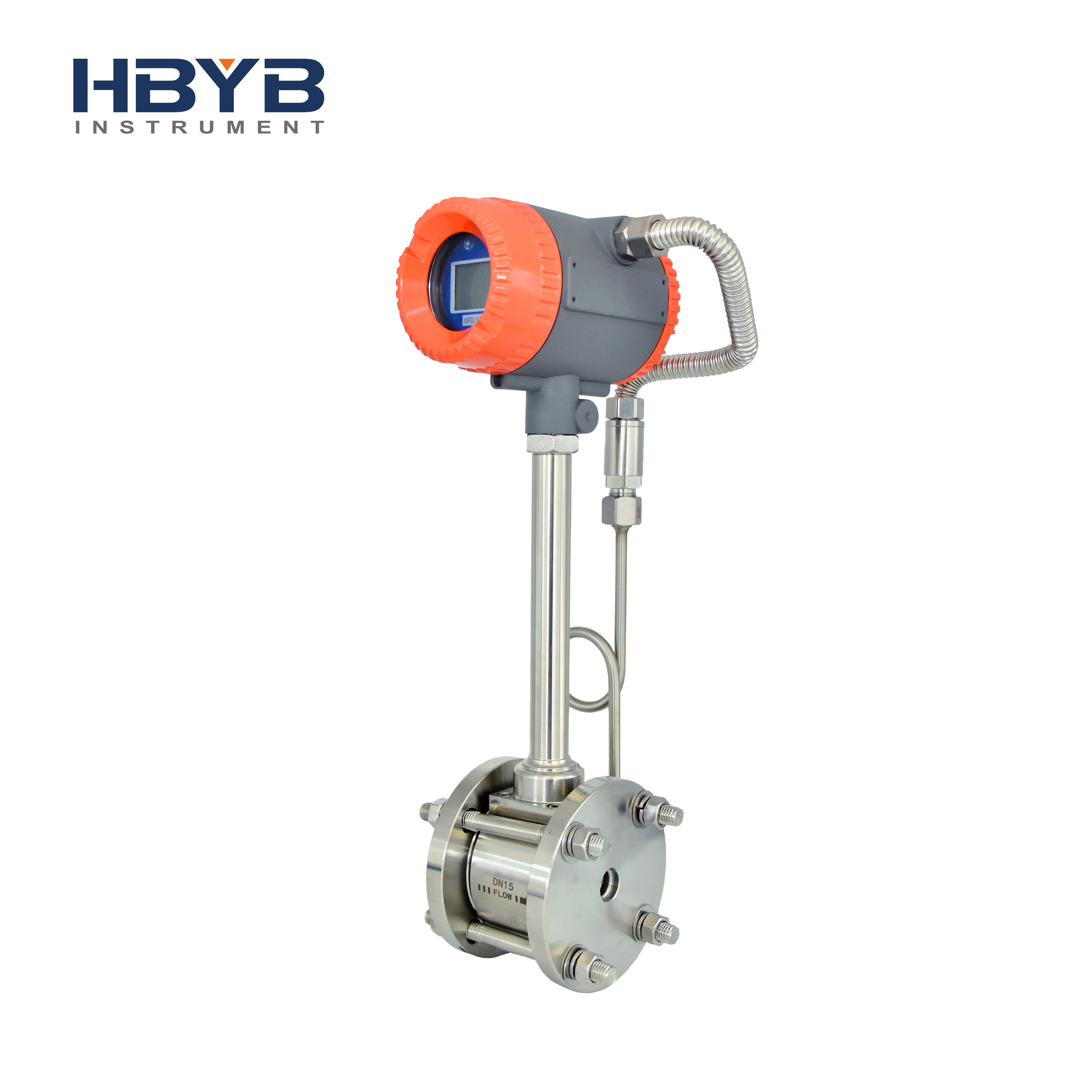LPG Fuel Chlorine Natural Gas Flow Meter Air Compressor Steam Air Vortex Flowmeter Price Manufacturer