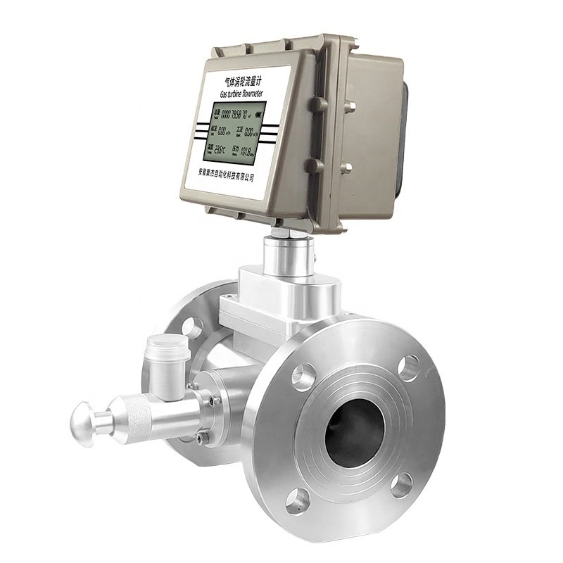 Digital 4-20mA LPG Natural Gas Flowmeter Methane Turbine Flow Meter