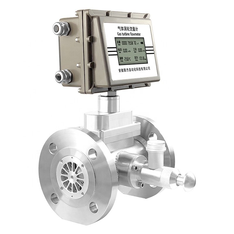 Digital 4-20mA LPG Natural Gas Flowmeter Methane Turbine Flow Meter