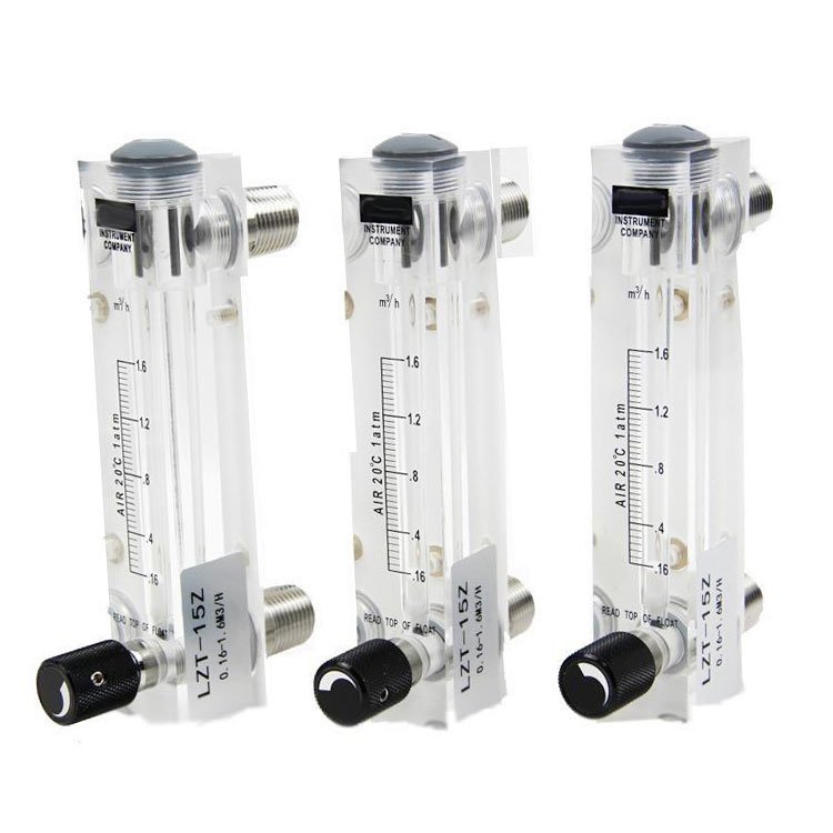 Direct Sale 0-10L/min Gas Flow Meter Rotameter 6mm Adjustable Argon Nitrogen Rotameter Lab air Flow Meter