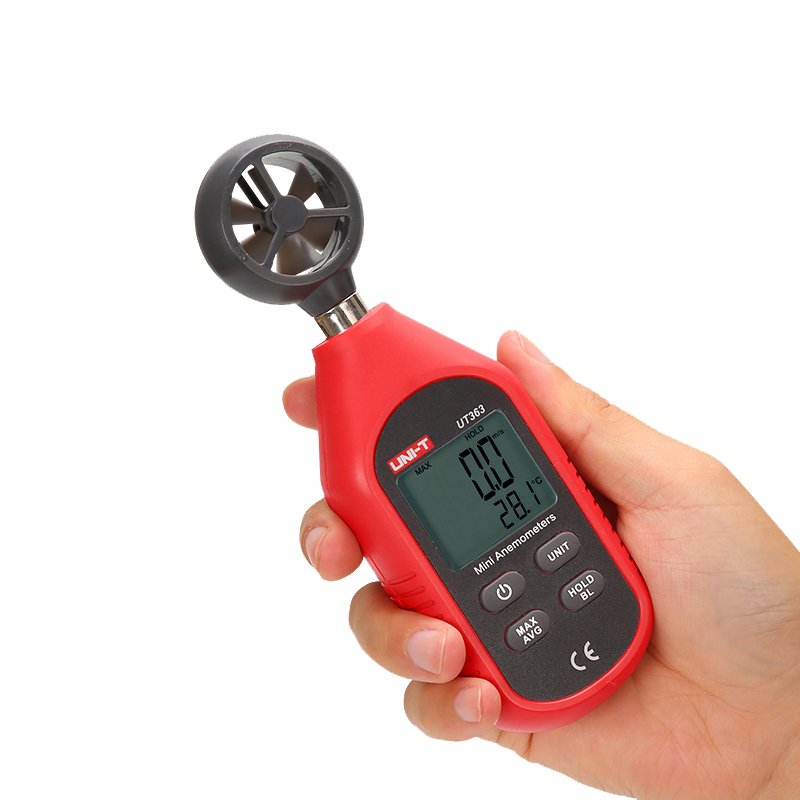 UNI-T UT363 BT Handheld Anemometer Digital Wind Speed Measurement Temperature Tester LCD Display Air Flow Speed Wind Meter