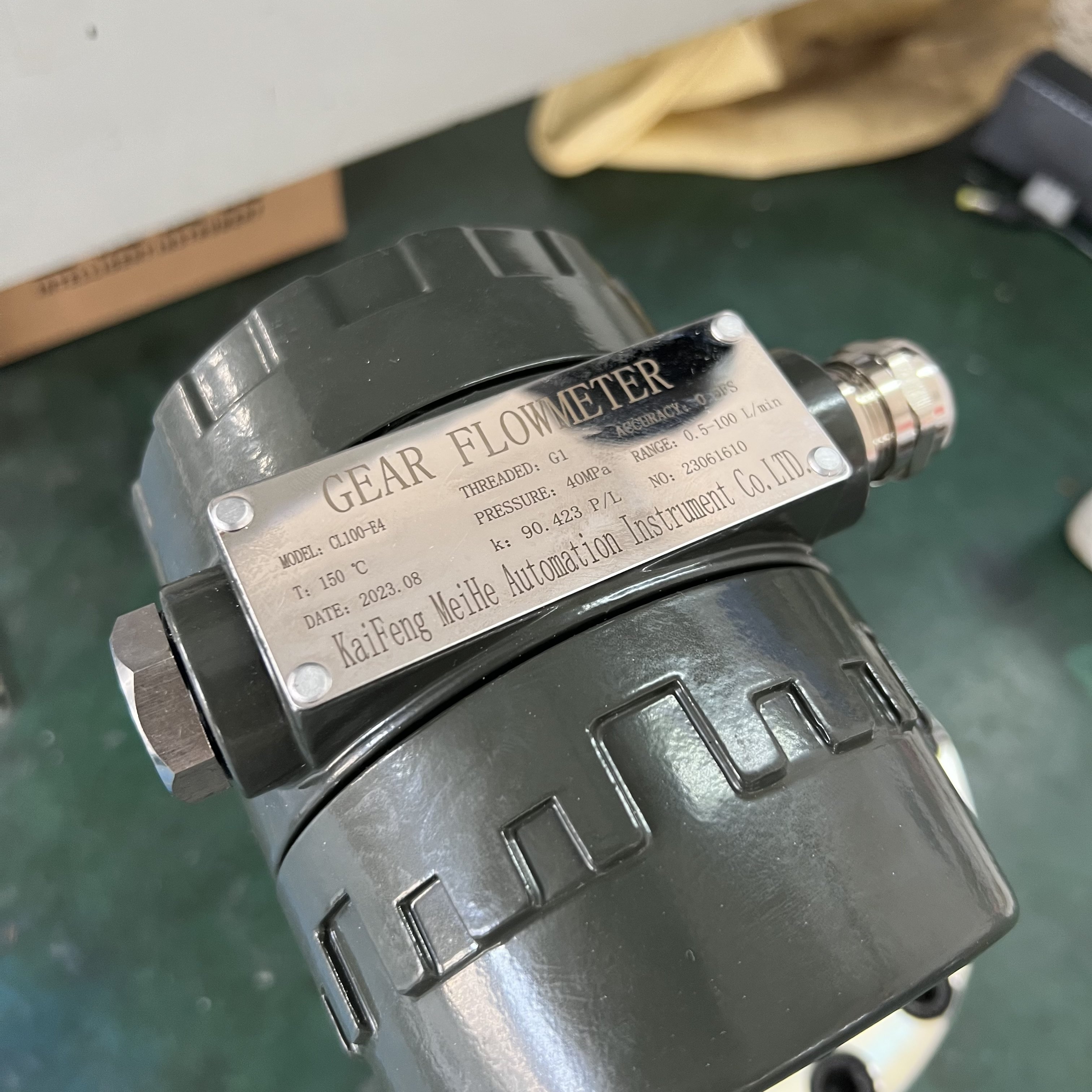 Very Small Flow 0.5L/min High Viscosity Micro Oval Gear Flow Meter