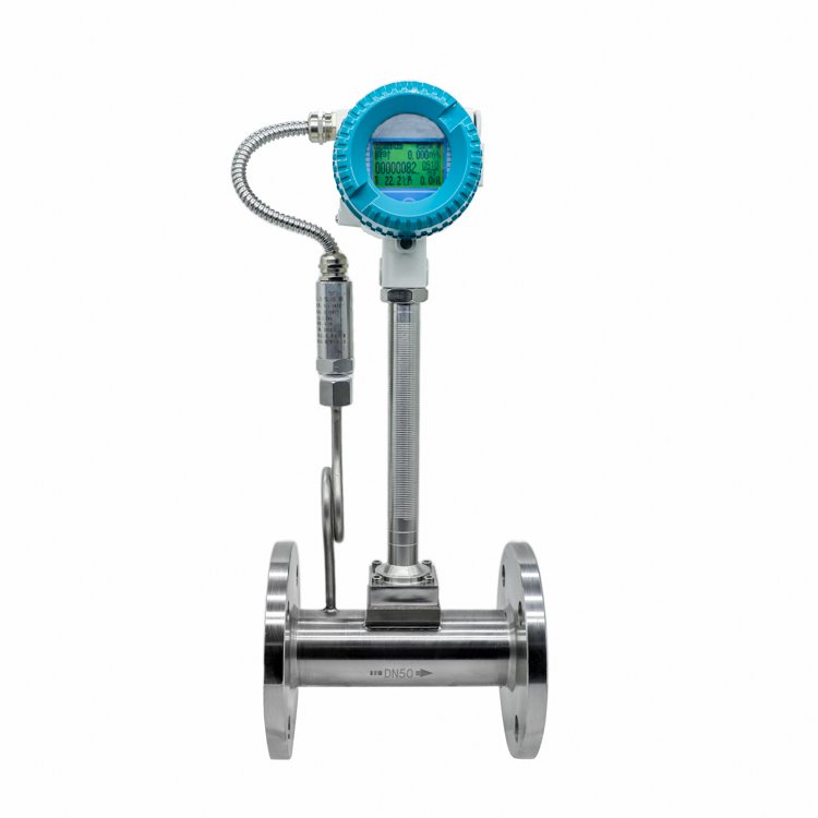 50mm Digital Steam Vortex Air Flow Meter Price Intelligent Medidor De Flujo De Vapor Compressed Rs485 Gas Flow Sensor