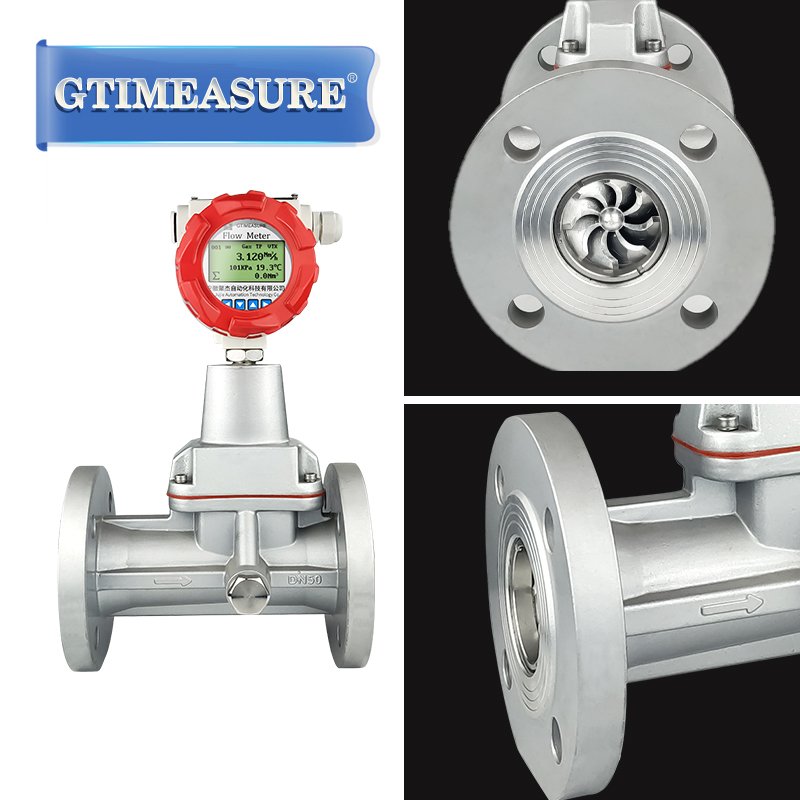Oxygen Nitrogen Natural Gas Hydrogen Methane Flow Meter Air Flow Sensor Precession Vortex Flowmeter