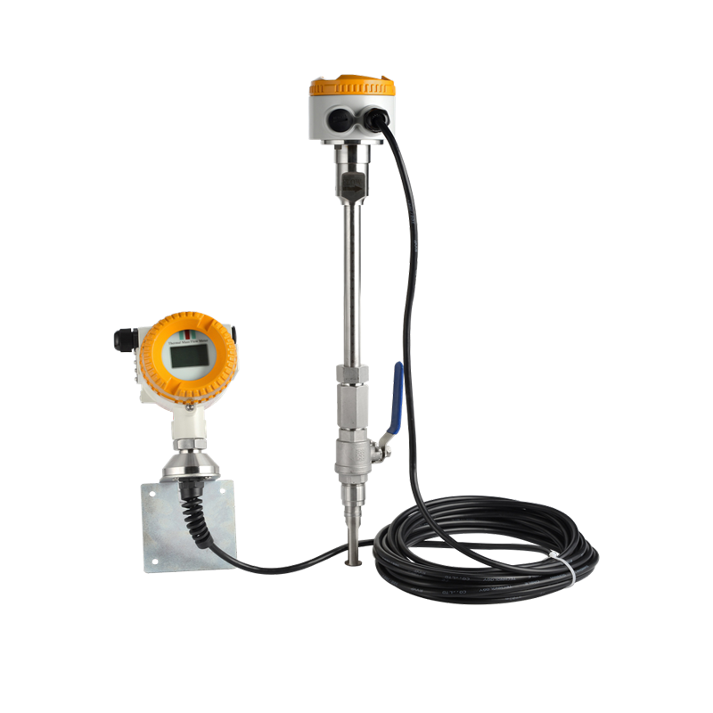 Thermal Gas Mass Flowmeter for air Natural Gas Hydrogen Oxygen Nitrogen Compressed Air Steamer RS485 4-20mA High Temperature