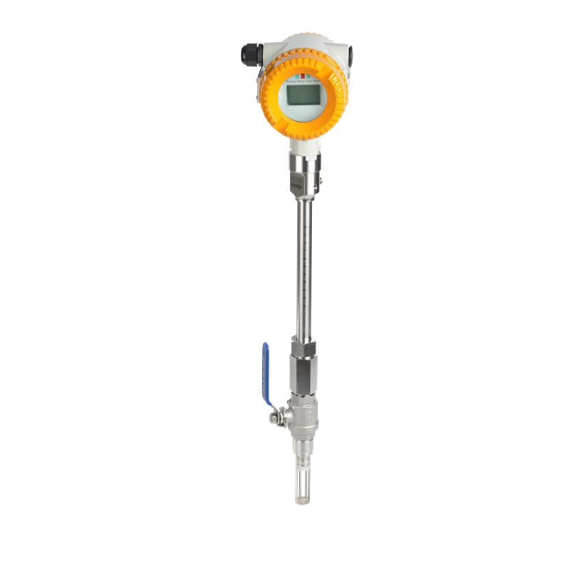 Thermal Gas Mass Flowmeter for air Natural Gas Hydrogen Oxygen Nitrogen Compressed Air Steamer RS485 4-20mA High Temperature