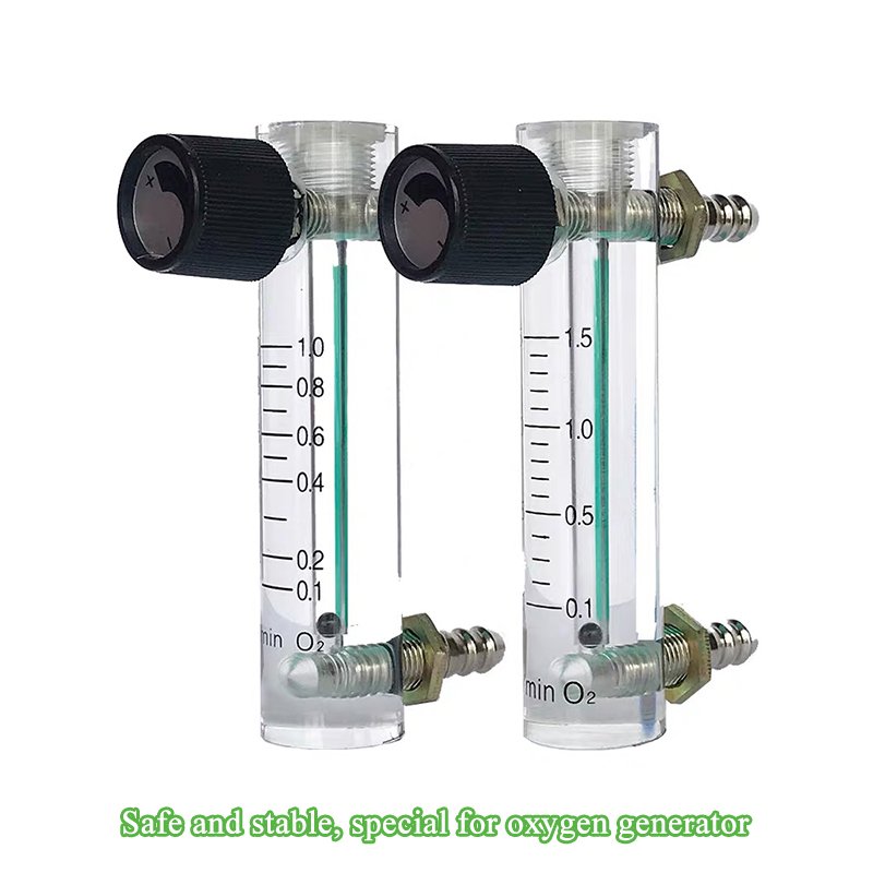 0.5-10 LPM Panel Oxygen Flow Meter with Valve O2 Gas Flow Meters for Air Cleaning Equipment Parts
