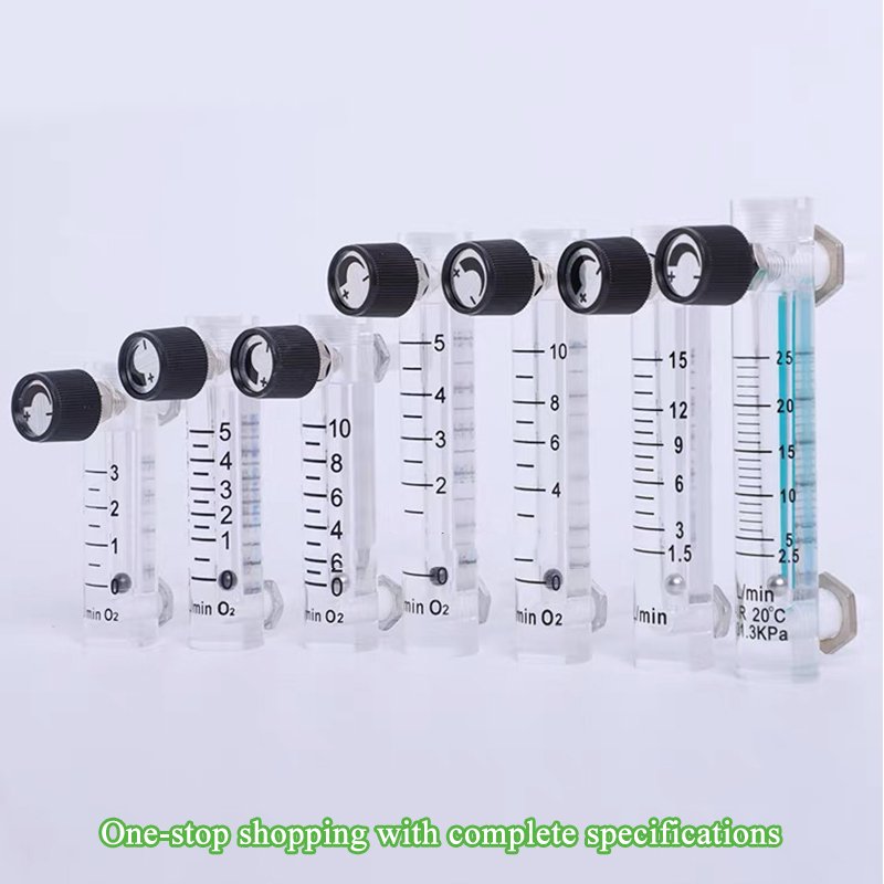0.5-10 LPM Panel Oxygen Flow Meter with Valve O2 Gas Flow Meters for Air Cleaning Equipment Parts
