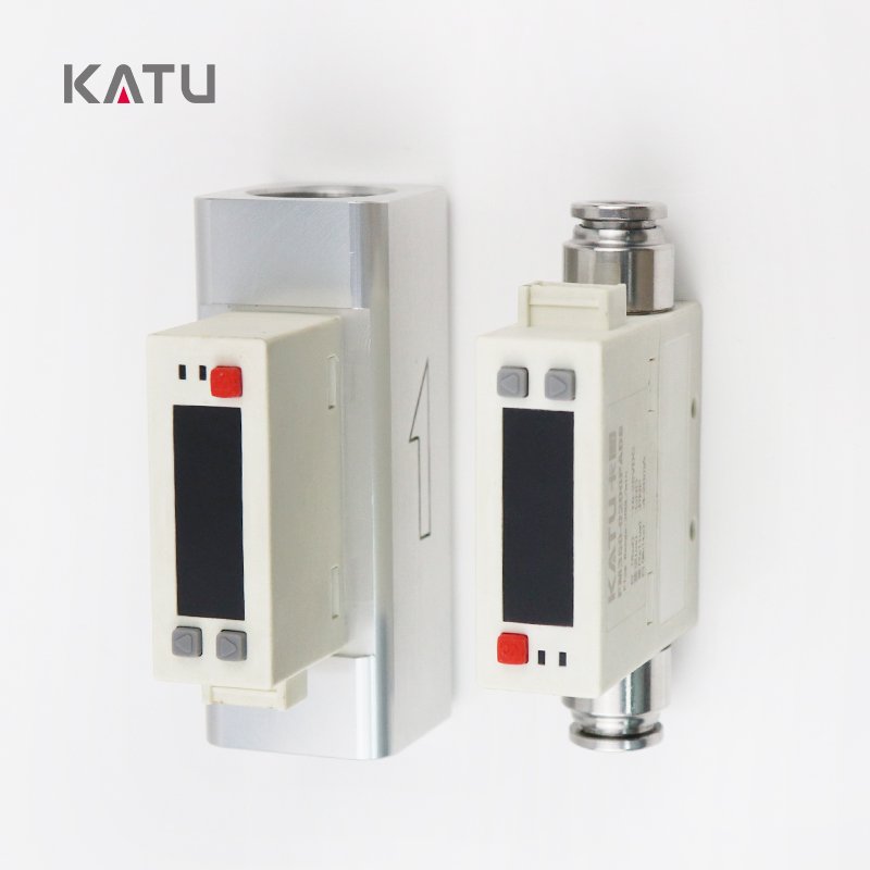 KATU FM350 Analog Output Flow Sensor Gas Flow Meter for Relatively Humid Gas Measurement