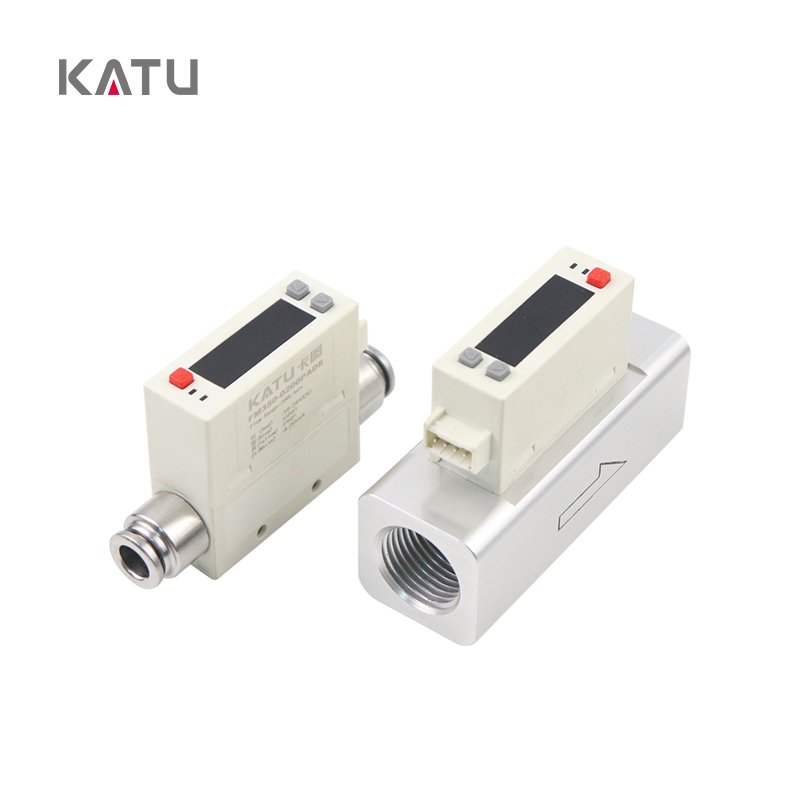 KATU FM350 Analog Output Flow Sensor Gas Flow Meter for Relatively Humid Gas Measurement