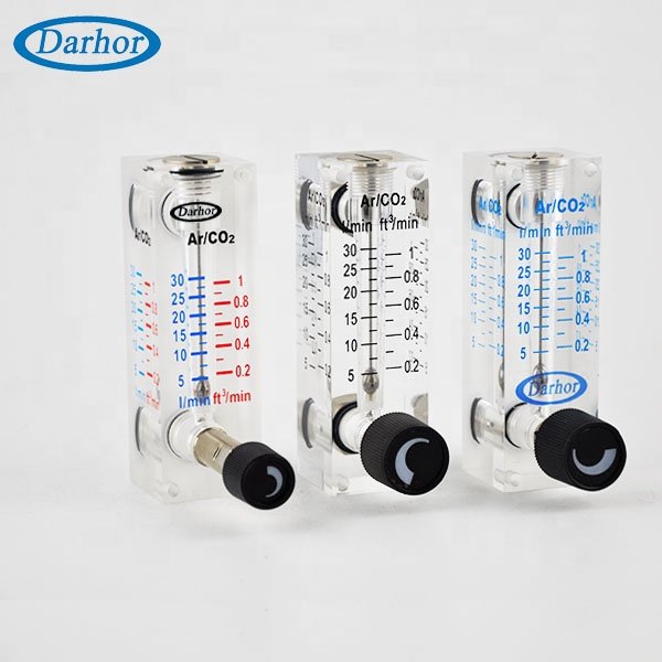 Darhor DFG-4T OEM Direct Reading Acrylic air Flow Meter 6mm Tubing Gas Flowmeter