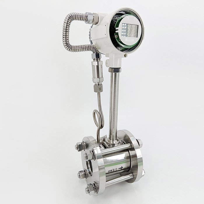 High Precision Wide Applicability Compressed Steam Vortex Flow Meter Air Flow Meter Used for Measuring Gases Liquids Vapors