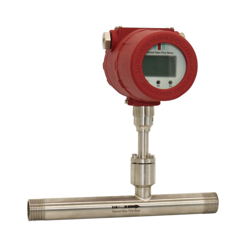 Small Size DN10 DN15 Gas Flow Sensor CE Insertion EXD Wide Range Thermal Mass Gas Flow Meter
