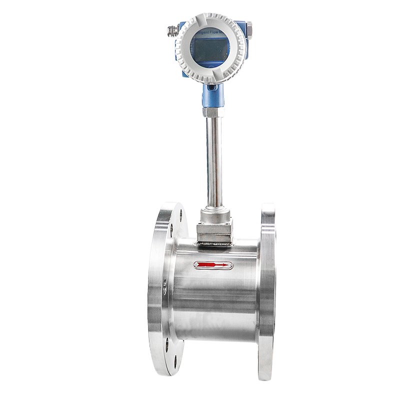 Air vortex Flow Meters DC 24V 0.2% Accuracy Temperature and Pressure Compensation Flow Meter for Boiler Steam