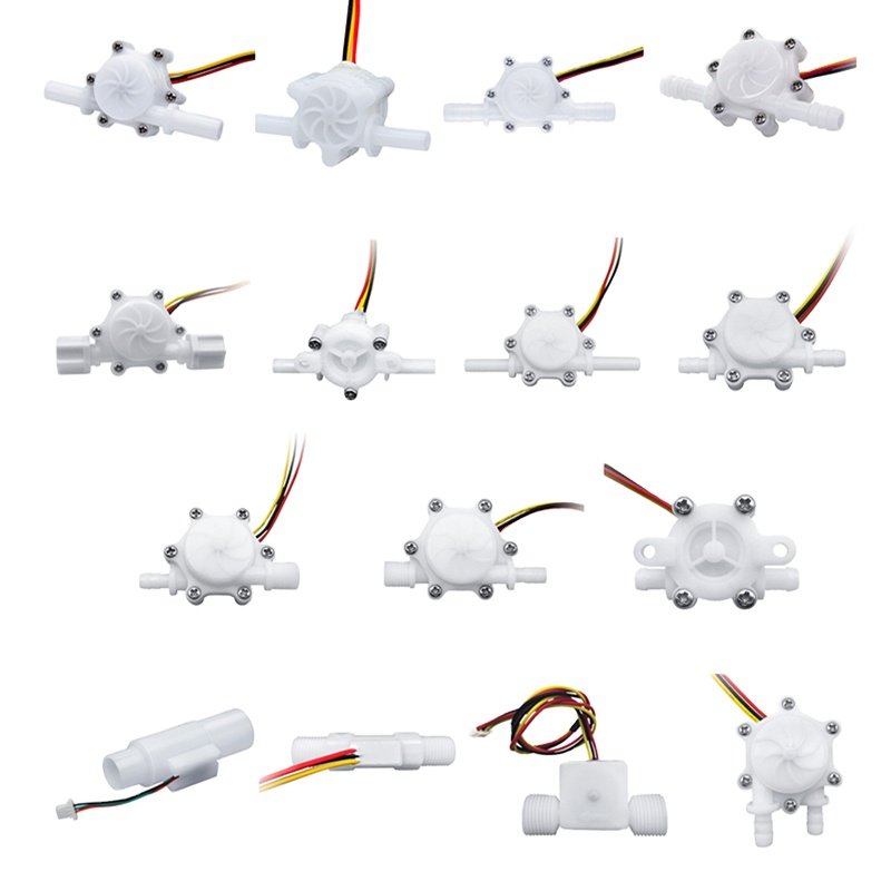 Factory Direct Sales Liquid Flow Meter Sensor Hall Effect Flow Sensor Water DC3-24V Water Flow Sensor For Solar Water Heater