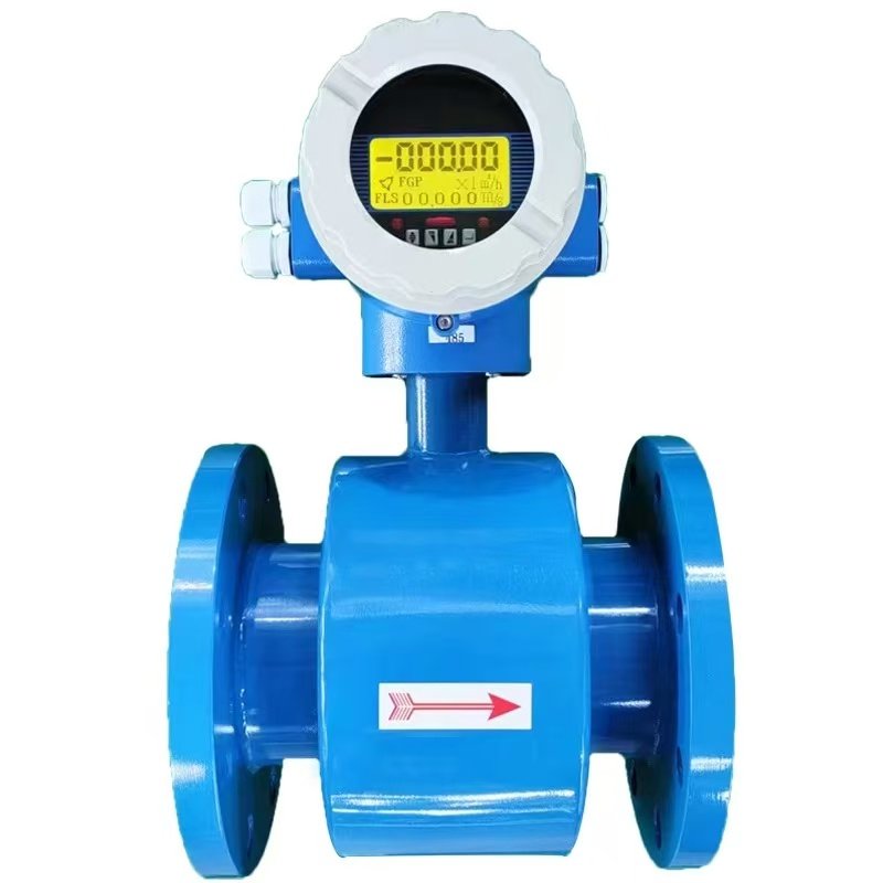 Industrial Precision Flow Metering Two Channel Insertion Type Digital Electromagnetic Flow Meter