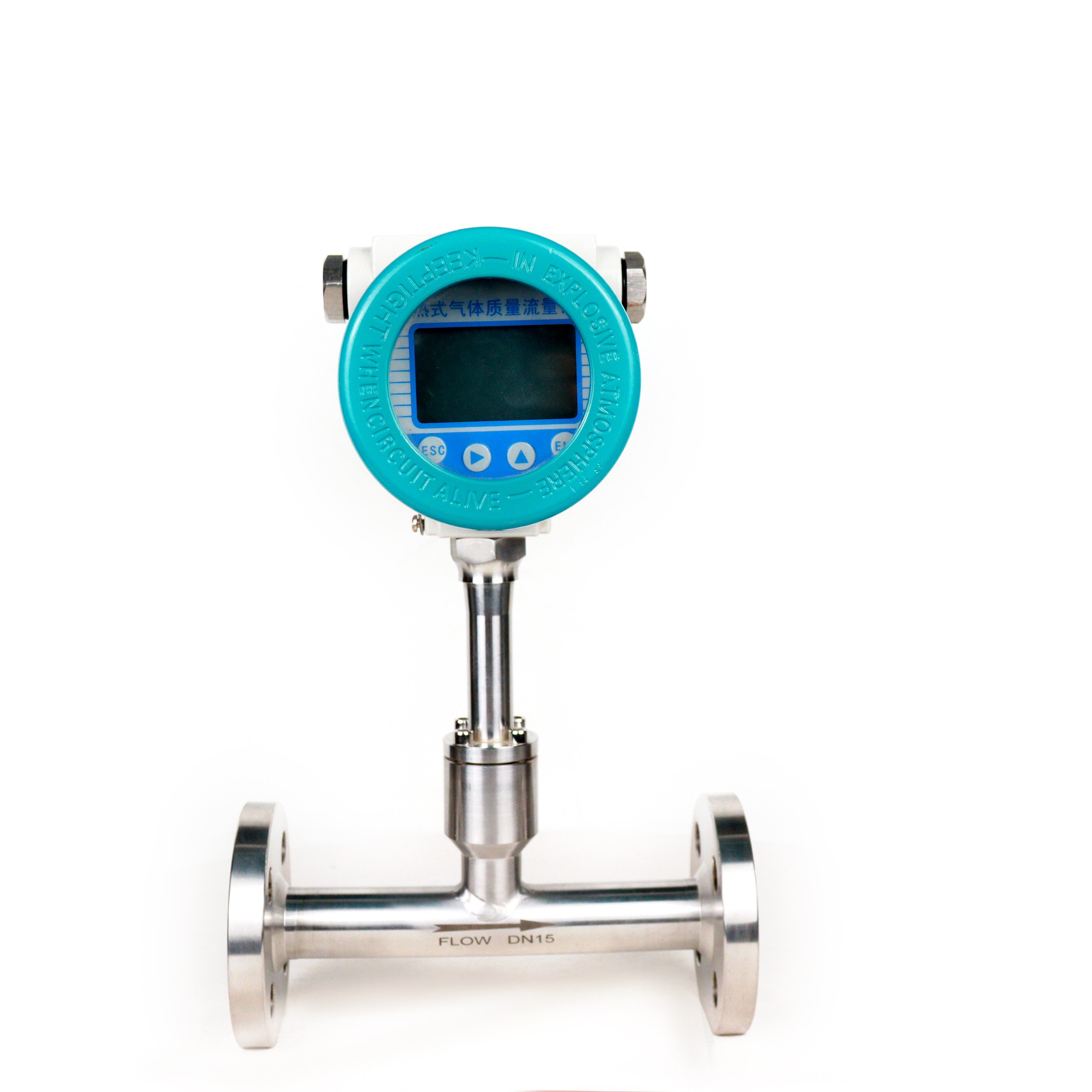 Smart Flow Meter Compressed Air Nitrogen Hydrogen 2" 50mm In-line Thermal Gas Mass Flow Meter