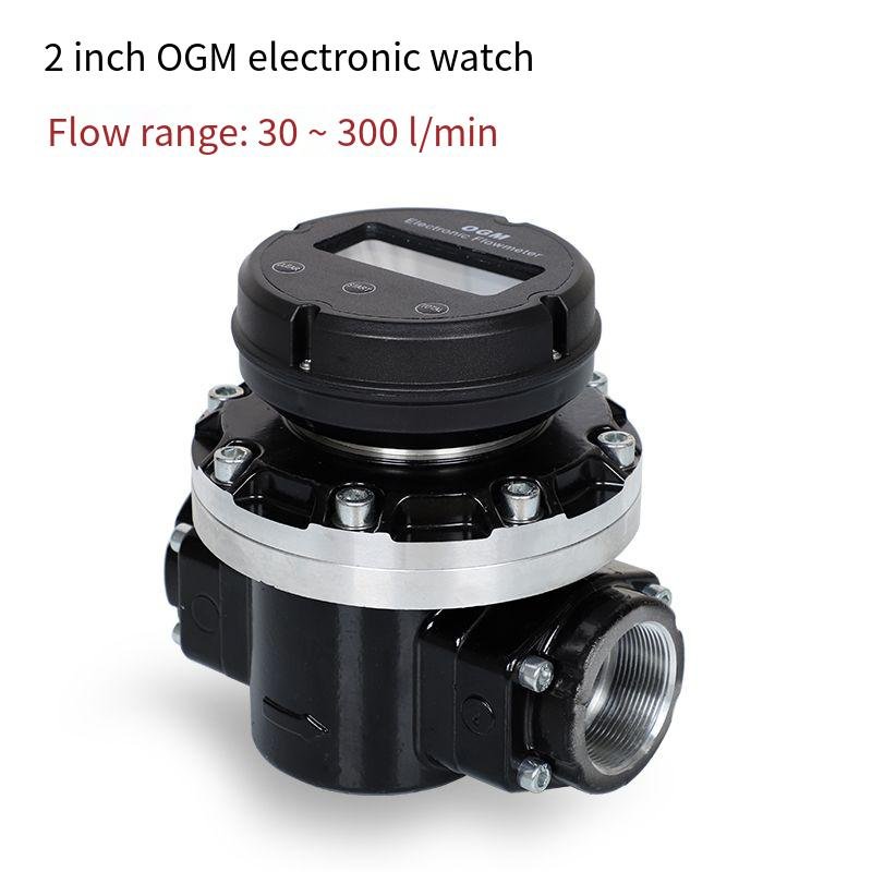 Digital Electric Fuel Dispense Flow Meter Ogm Oval Gear Flow Meter for Diesel Engine Consumption Petrochemical Industry