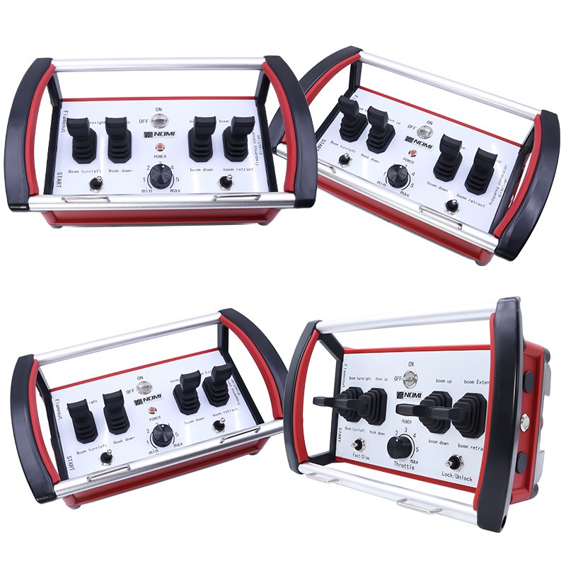 Hot Sale 4 Mechanical Motors Hydraulic Joystick Proportions Valves Truck Mounted Crane Wireless Remote Control Kits