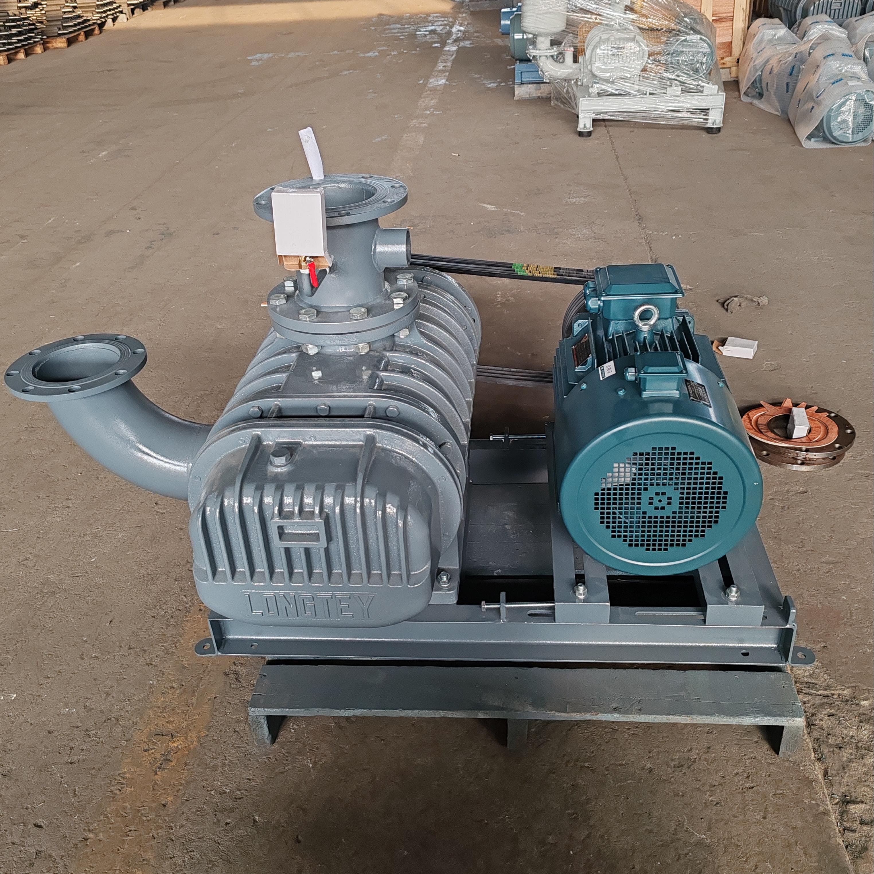 High Quality Use Big Air Flow High Efficiency Air Three Lobe RZ-50 Roots Blower for Pond Fish Farm