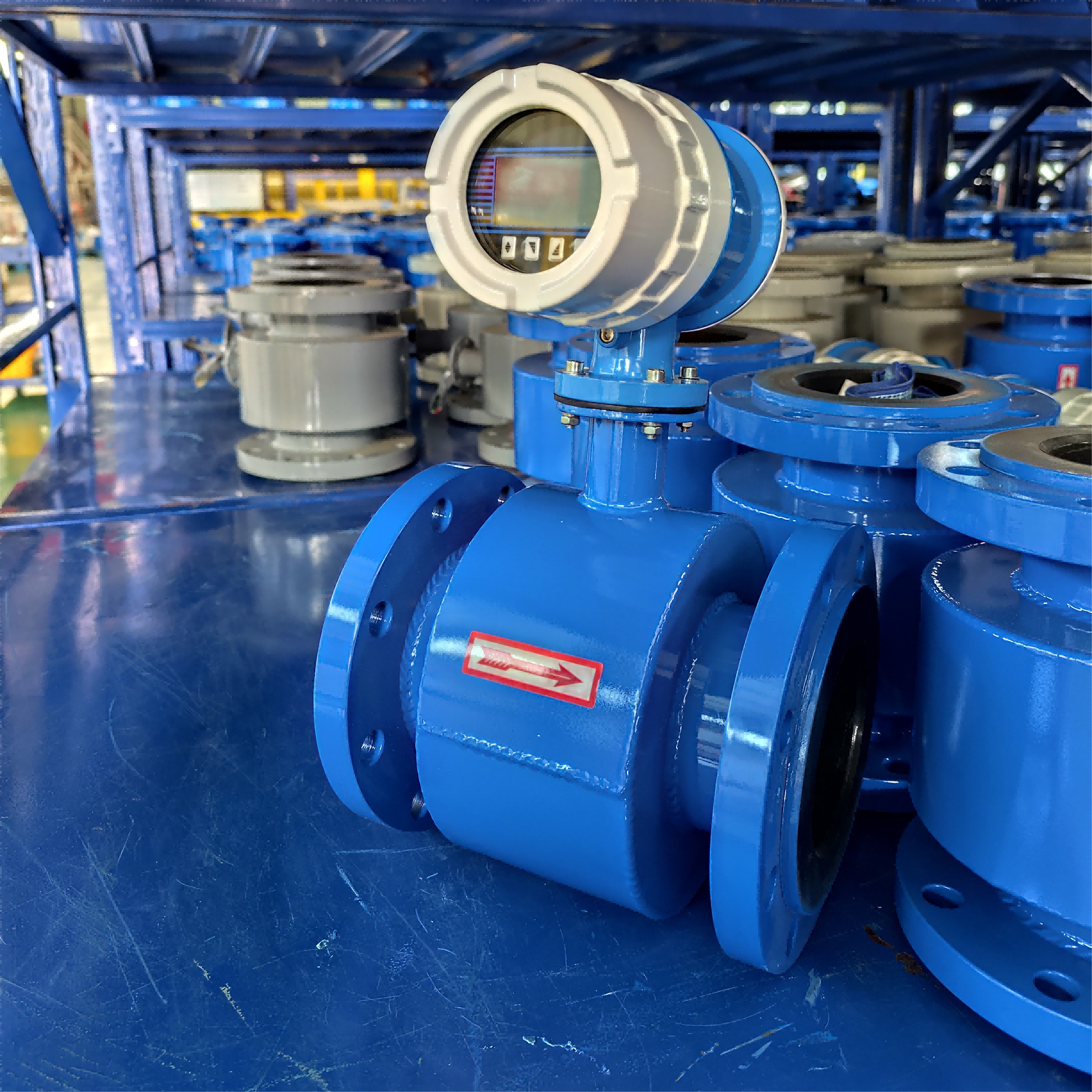 OEM Customized IP65 IP68 DN50-DN200 Long Service Life Digital LCD Display GPRS Electromagnetic Flow Meter