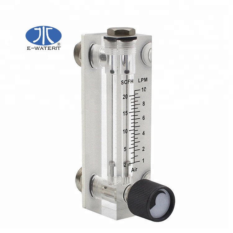 240 LPM Panel air Flow Meter Gas Flowmeter With Adjustable Valve air Rotameter