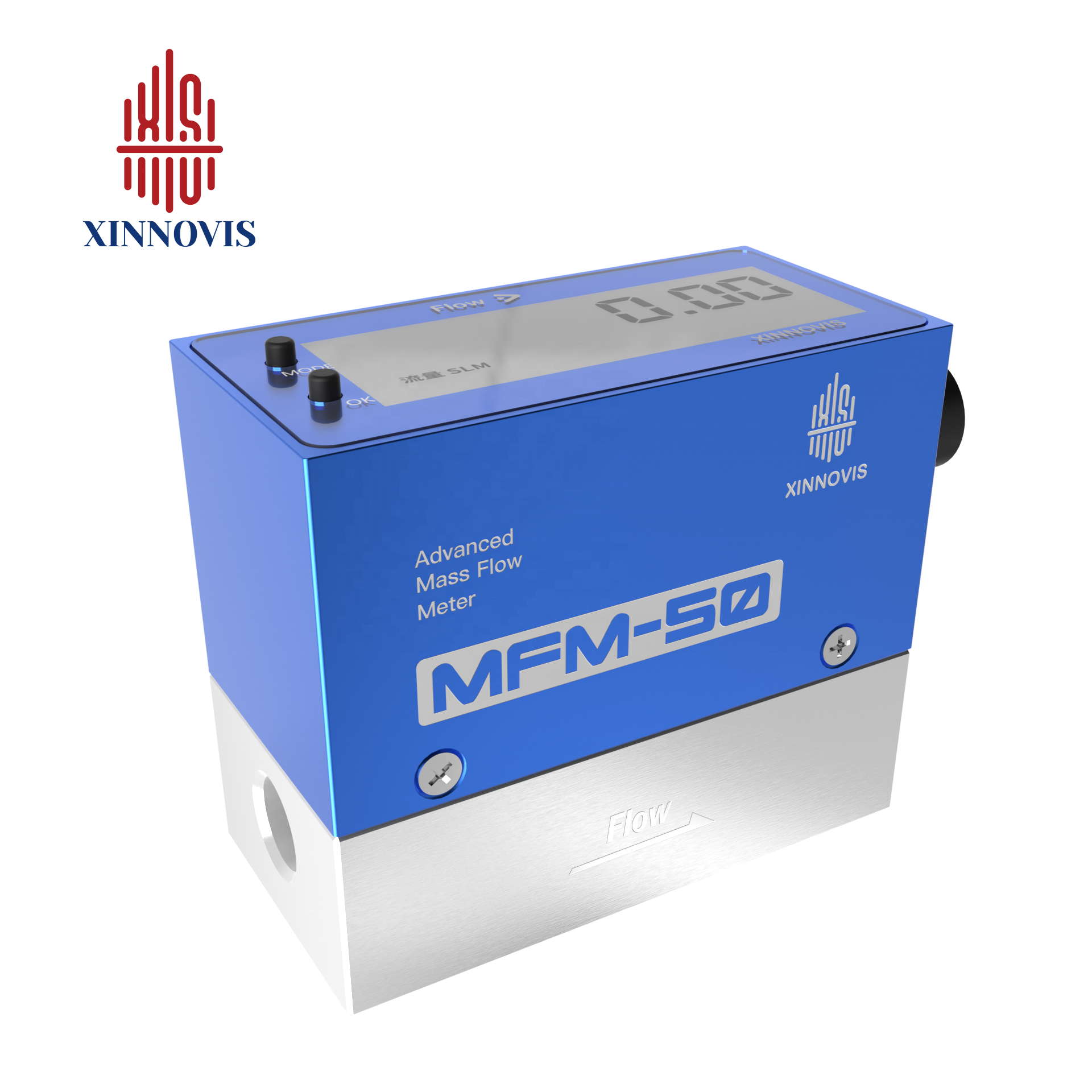 Explosion-proof High Accuracy Mass Flow Meter for Gas RS485/4-20mA Customizable for Laboratory Gas Metering Xinnovis Factory