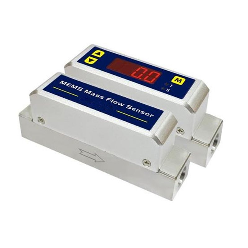 Mass Flow Meters With Calorimetric Sensing Without Display